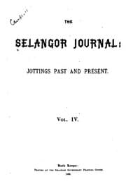 Tapa de The Selangor Journal: Jottings Past and Present