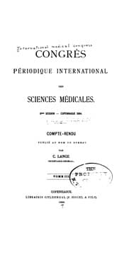 Tapa de Congrès périodique international des sciences médicales v. 4