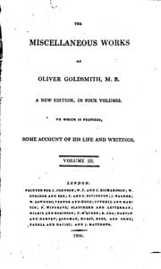 Tapa de The miscellaneous works of OLiver Goldsmith [ed. by S. Rose].