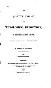 Tapa de The Halcyon Luminary, and Theological Repository