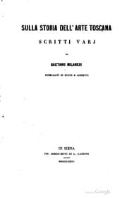 Tapa de Sulla storia dell' arte toscana