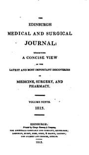 Tapa de The Edinburgh Medical and Surgical Journal