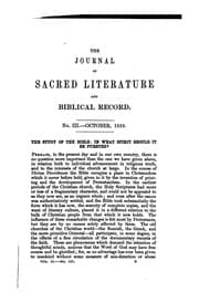 Tapa de The Journal of sacred literature, ed. by J. Kitto. [Continued as] The ...