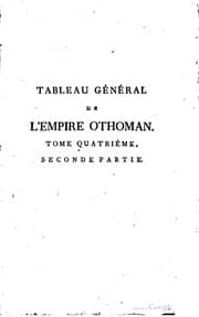 Tapa de Tableau général de l'Empire othoman