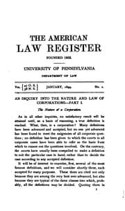 Tapa de The american law register