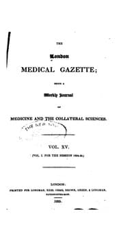 Tapa de The London Medical Gazette