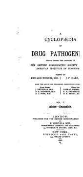 Tapa de A Cyclopaedia of drug pathogenesy v. 4, 1890-1901