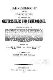Tapa de Jahresbericht Geburtshilfe und Gynaekologie