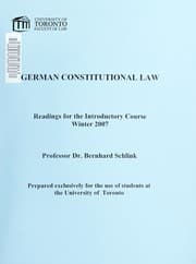 Tapa de German constitutional law