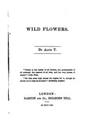 Tapa de Wild flowers. By Alice T.