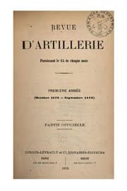 Tapa de Revue d'artillerie