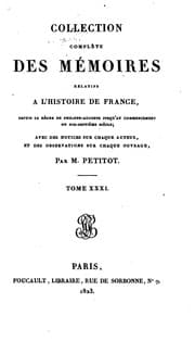 Tapa de Collection des memoires relatifs a l'histoire de France
