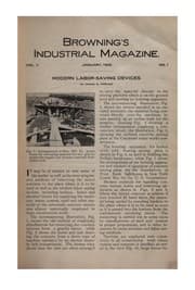 Tapa de Browning's Industrial Magazine