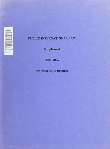 Tapa de Public international law
