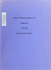 Tapa de Public international law
