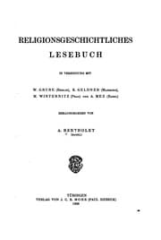 Tapa de Religionsgeschichtliches lesebuch, in verbindung mit W. Grube ...