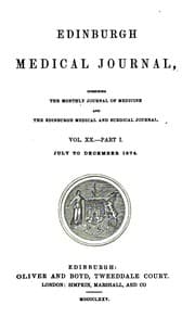 Tapa de Edinburgh Medical Journal