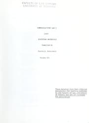 Tapa de Communications law I : materials, 1986