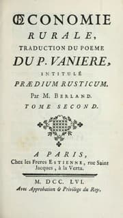 Tapa de Oeconomie rurale