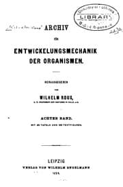 Tapa de Archiv fuer entwicklungsmechnik der organismen