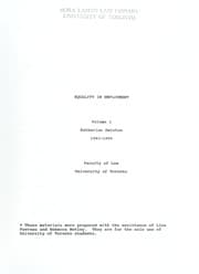Tapa de Equality in employment