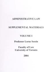 Tapa de Administrative law