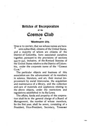 Tapa de Act of Incorporation and By-laws, with a List of Officers and Members