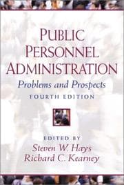 Tapa de Public personnel administration