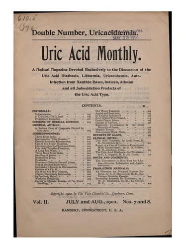 Tapa de Uric Acid Monthly