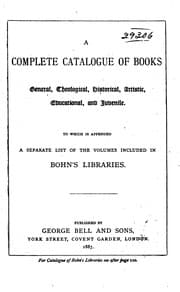 Tapa de A Complete Catalogue of Books