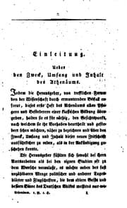 Tapa de Athenäum, humanistische Zeitschrift herausg. von F. Günther und W. Wachsmuth