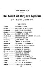 Tapa de Acts of the legislature of the state of new jersey