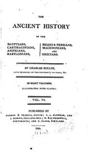 Tapa de The Ancient History of the Egyptians, Carthaginians, Assyrians, Babylonians ...