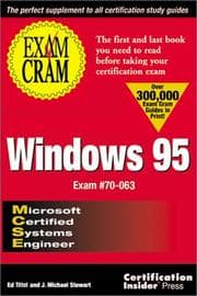 Tapa de Windows 95 exam cram