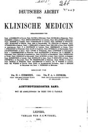 Tapa de Deutsches archiv fuer klinische medizin