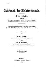 Tapa de Jahrbuch der Elektrochemie