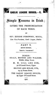Tapa de Simple lessons in Irish