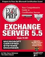Tapa de MCSE Exchange Server 5.5 exam prep