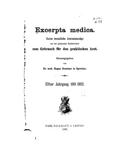 Tapa de Excerpta Medica