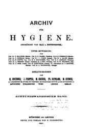 Tapa de Archiv fuer hygiene