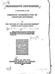 Tapa de Progressive Orthodoxy: A Contribution to the Christian Interpretation of ...