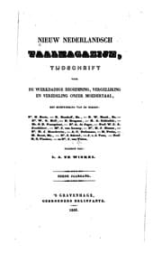 Tapa de Nieuw Nederlandsch taalmagazijn: tijdschrift voor de werkdadige beoefening, vergelijking en ...