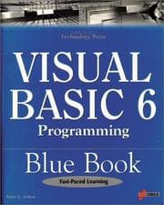 Tapa de Visual Basic 6 programming blue book