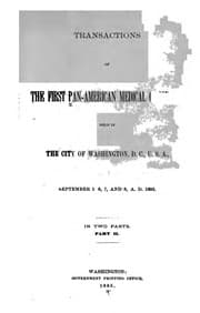 Tapa de Transactions of the first Pan-American Medical Congress v.2