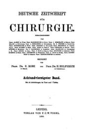 Tapa de Deutsche Zeitschrift für Chirurgie