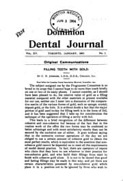 Tapa de Dominion Dental Journal
