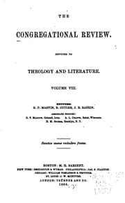 Tapa de The Congregational Review