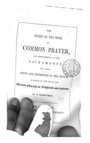 Tapa de The spirit of the Book of common prayer, by a clergyman