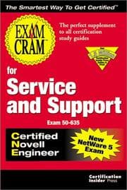 Tapa de Exam cram for service and support CNE