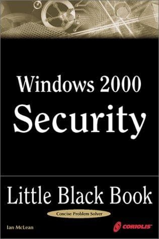 Tapa de Windows 2000 Security Little Black Book